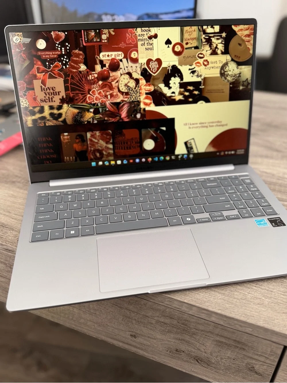 Samsung Silver Metallic Laptop Cover - Minimalist Design